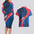 Faroe Islands Couples Matching Long Sleeve Bodycon Dress and Hawaiian Shirt with Viking Warrior and Longship Design - Wonder Print Shop