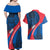Faroe Islands Couples Matching Off Shoulder Maxi Dress and Hawaiian Shirt with Viking Warrior and Longship Design - Wonder Print Shop
