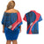 Faroe Islands Couples Matching Off Shoulder Short Dress and Hawaiian Shirt with Viking Warrior and Longship Design - Wonder Print Shop