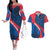 Faroe Islands Couples Matching Off The Shoulder Long Sleeve Dress and Hawaiian Shirt with Viking Warrior and Longship Design - Wonder Print Shop