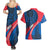 Faroe Islands Couples Matching Summer Maxi Dress and Hawaiian Shirt with Viking Warrior and Longship Design - Wonder Print Shop