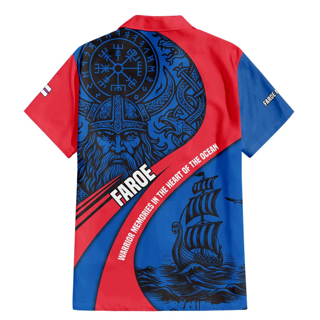 Faroe Islands Family Matching Mermaid Dress and Hawaiian Shirt with Viking Warrior and Longship Design - Wonder Print Shop