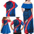 Faroe Islands Family Matching Off Shoulder Maxi Dress and Hawaiian Shirt with Viking Warrior and Longship Design - Wonder Print Shop