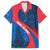 Faroe Islands Family Matching Off Shoulder Maxi Dress and Hawaiian Shirt with Viking Warrior and Longship Design - Wonder Print Shop