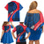 Faroe Islands Family Matching Off Shoulder Short Dress and Hawaiian Shirt with Viking Warrior and Longship Design - Wonder Print Shop