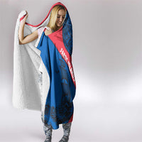 Faroe Islands Hooded Blanket with Viking Warrior and Longship Design - Wonder Print Shop