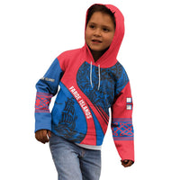 Faroe Islands Kid Hoodie with Viking Warrior and Longship Design - Wonder Print Shop