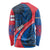 Faroe Islands Long Sleeve Shirt with Viking Warrior and Longship Design - Wonder Print Shop