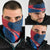 Faroe Islands Neck Gaiter with Viking Warrior and Longship Design TS04