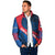 Faroe Islands Padded Jacket with Viking Warrior and Longship Design - Wonder Print Shop