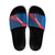 Faroe Islands Slide Sandals with Viking Warrior and Longship Design - Wonder Print Shop