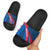 Faroe Islands Slide Sandals with Viking Warrior and Longship Design - Wonder Print Shop