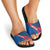 Faroe Islands Slide Sandals with Viking Warrior and Longship Design - Wonder Print Shop