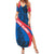 Faroe Islands Summer Maxi Dress with Viking Warrior and Longship Design - Wonder Print Shop
