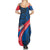 Faroe Islands Summer Maxi Dress with Viking Warrior and Longship Design - Wonder Print Shop