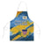 United States Virgin Islands Apron with Blue Yellow Eagle Design and Government Seal - Wonder Print Shop