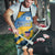 United States Virgin Islands Apron with Blue Yellow Eagle Design and Government Seal - Wonder Print Shop