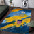 United States Virgin Islands Area Rug with Blue Yellow Eagle Design and Government Seal - Wonder Print Shop