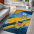 United States Virgin Islands Area Rug with Blue Yellow Eagle Design and Government Seal - Wonder Print Shop