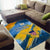 United States Virgin Islands Area Rug with Blue Yellow Eagle Design and Government Seal - Wonder Print Shop