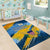 United States Virgin Islands Area Rug with Blue Yellow Eagle Design and Government Seal - Wonder Print Shop