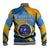 United States Virgin Islands Baseball Jacket with Blue Yellow Eagle Design and Government Seal - Wonder Print Shop