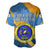 United States Virgin Islands Baseball Jersey with Blue Yellow Eagle Design and Government Seal - Wonder Print Shop