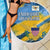 United States Virgin Islands Beach Blanket with Blue Yellow Eagle Design and Government Seal - Wonder Print Shop