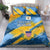 United States Virgin Islands Bedding Set with Blue Yellow Eagle Design and Government Seal - Wonder Print Shop