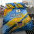 United States Virgin Islands Bedding Set with Blue Yellow Eagle Design and Government Seal - Wonder Print Shop