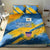 United States Virgin Islands Bedding Set with Blue Yellow Eagle Design and Government Seal - Wonder Print Shop