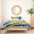 United States Virgin Islands Bedding Set with Blue Yellow Eagle Design and Government Seal - Wonder Print Shop