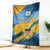 United States Virgin Islands Blanket with Blue Yellow Eagle Design and Government Seal - Wonder Print Shop