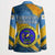 United States Virgin Islands Blazer with Blue Yellow Eagle Design and Government Seal - Wonder Print Shop