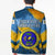 United States Virgin Islands Blazer with Blue Yellow Eagle Design and Government Seal - Wonder Print Shop