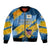 United States Virgin Islands Bomber Jacket with Blue Yellow Eagle Design and Government Seal - Wonder Print Shop