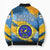 United States Virgin Islands Bomber Puffer Jacket with Blue Yellow Eagle Design and Government Seal - Wonder Print Shop
