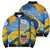 United States Virgin Islands Bomber Puffer Jacket with Blue Yellow Eagle Design and Government Seal - Wonder Print Shop