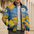 United States Virgin Islands Bomber Puffer Jacket with Blue Yellow Eagle Design and Government Seal - Wonder Print Shop