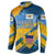United States Virgin Islands Button Sweatshirt with Blue Yellow Eagle Design and Government Seal - Wonder Print Shop