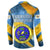 United States Virgin Islands Button Sweatshirt with Blue Yellow Eagle Design and Government Seal - Wonder Print Shop