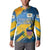 United States Virgin Islands Button Sweatshirt with Blue Yellow Eagle Design and Government Seal - Wonder Print Shop