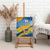 United States Virgin Islands Canvas Wall Art with Blue Yellow Eagle Design and Government Seal - Wonder Print Shop