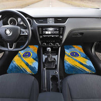 United States Virgin Islands Car Mats with Blue Yellow Eagle Design and Government Seal - Wonder Print Shop
