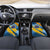 United States Virgin Islands Car Mats with Blue Yellow Eagle Design and Government Seal - Wonder Print Shop