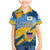United States Virgin Islands Family Matching Mermaid Dress and Hawaiian Shirt with Blue Yellow Eagle Design and Government Seal - Wonder Print Shop