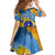 United States Virgin Islands Family Matching Summer Maxi Dress and Hawaiian Shirt with Blue Yellow Eagle Design and Government Seal - Wonder Print Shop