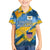 United States Virgin Islands Family Matching Summer Maxi Dress and Hawaiian Shirt with Blue Yellow Eagle Design and Government Seal - Wonder Print Shop