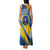 United States Virgin Islands Family Matching Tank Maxi Dress and Hawaiian Shirt with Blue Yellow Eagle Design and Government Seal - Wonder Print Shop