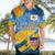 United States Virgin Islands Hawaiian Shirt with Blue Yellow Eagle Design and Government Seal - Wonder Print Shop
